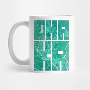 Dhaka, Bangladesh City Map Typography - Watercolor Mug